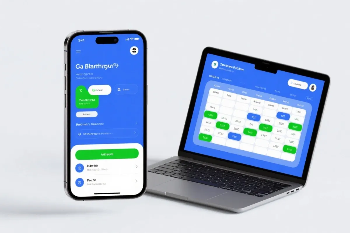 赛程与比分查询界面示意图